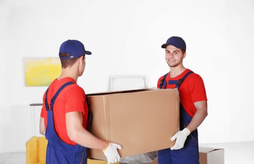 Customer reviewing a moving service booking and payment terms