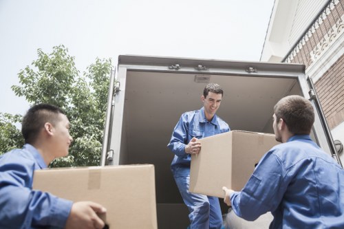 Local removal van helping with a flat move in Haringey