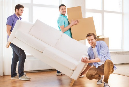 Commercial removal van transport for office equipment in Haringey