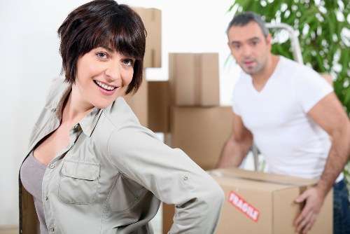 Packed student belongings ready for a local move in Haringey