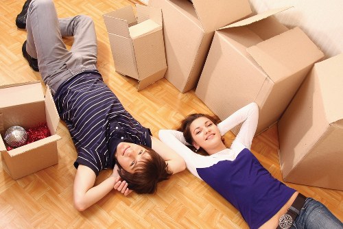 Careful loading for an apartment move in Haringey