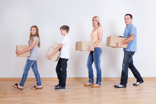 Careful handling of office equipment during a Haringey move