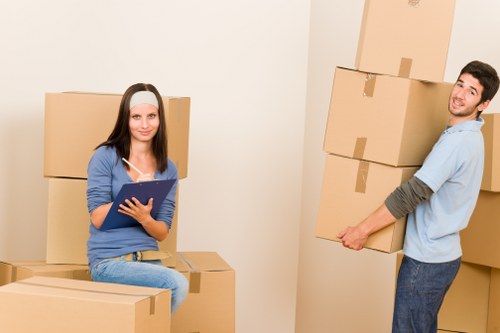 Person reviewing service issue details for a van moving job
